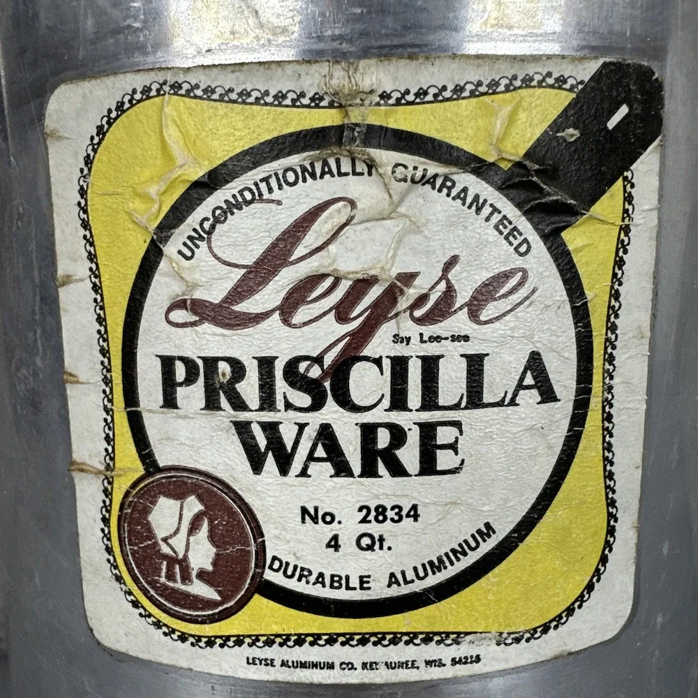 Vintage LEYSE Priscilla Ware Aluminum Co. 4 Quart / 1 Gallon Milk Can 2834